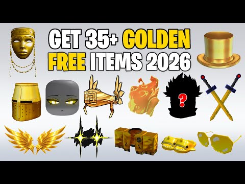 HURRY! GET 35+ GOLD ITEMS & FREE HAIR ITEMS ON ROBLOX 2026