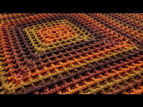The Square Waffle Blanket Crochet Tutorial!