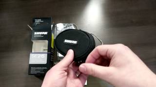 Video thumbnail for Shure SE215 In-Ear Monitor Headphones Unboxing Video by GonnaGeek