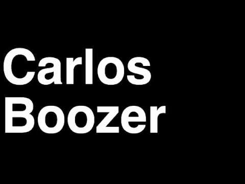 How to Pronounce Carlos Boozer Chicago Bulls NBA Basketball Player Runforthecube