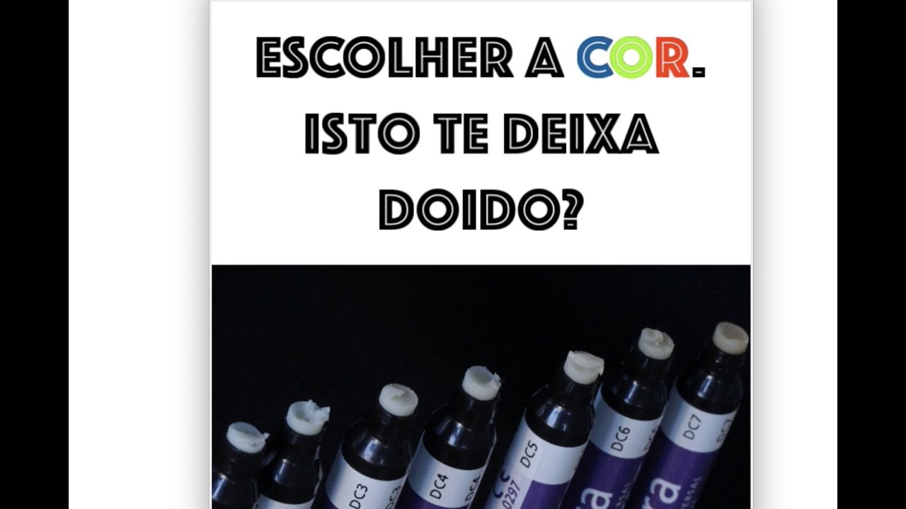 Método de escolher a cor de Resinas sem complicação.