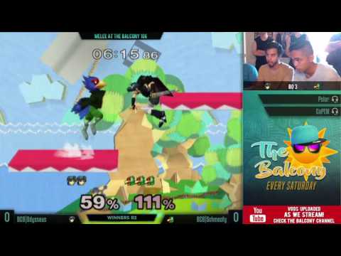 Melee @ the Balcony 105 (The Final Balc) - Winners R2 ft. Schmoofy (Falco) VS Odysseus (Marth)