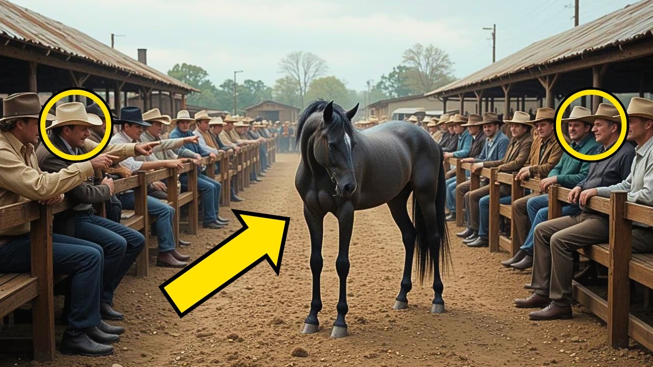 CABALLO DÉBIL ES RECHAZADO EN UNA SUBASTA, UNA CHICA LO COMPRA Y LO CONVIERTE EN CAMPEÓN... Y LUEGO