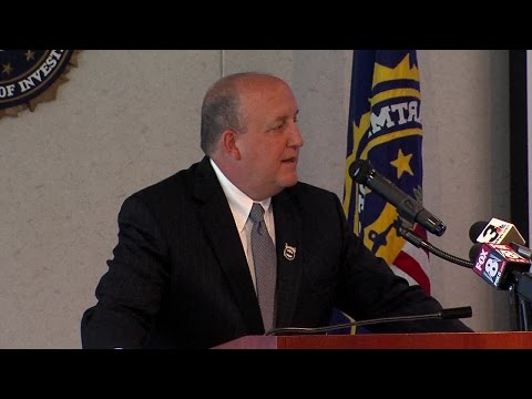 Special Agent in Charge Stephen Anthony speaking at Cleveland FBI memorial service for Christopher L