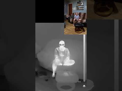 100% Proof of the Paranormal - Thermal Camera Captures Entity!! #shadow #peek #evil #ghost #haunted