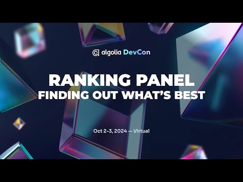 Ranking panel: Finding out what's best - Etienne Martin, Daniel Tunkelang, Eric Pugh & Charlie Hull