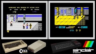 C64 vs ZX Spectrum : RENEGADE (Side by side comparison)
