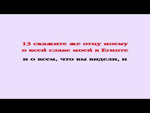 Видеобиблия. Бытие. Глава 45