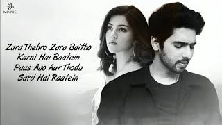 Zara Thehro Full Song With Lyrics Armaan Malik - YouTube