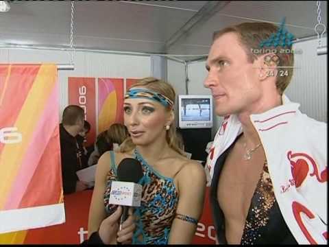 Tatiana Navka - Roman Kostomarov, interview after their OD at the 2006 Olympics