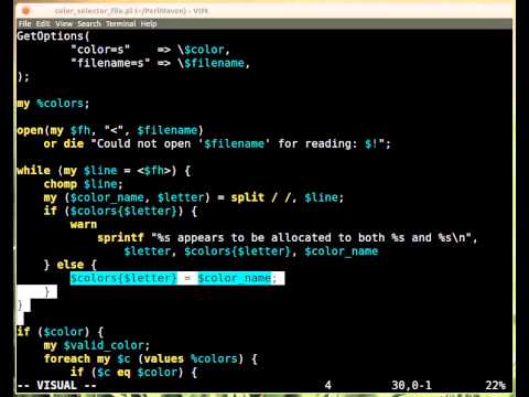 Beginner Perl Maven tutorial: 7.12 - Solution: Improve color selector