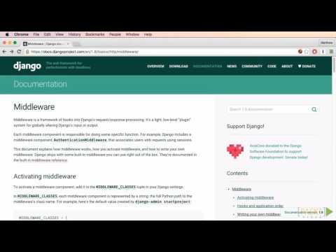 Mastering Django Web Development What Is Middleware | packtpub com