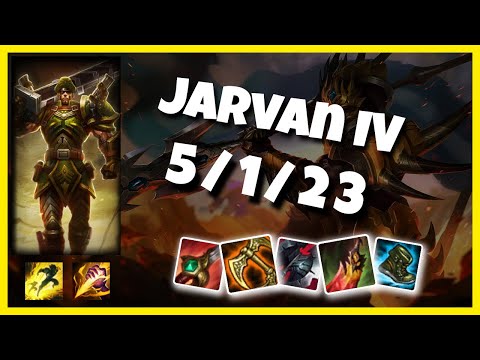 EU Challenger Jarvan IV JUNGLE (5/1/23) vs LILLIA Gameplay Replay - Patch 10.19