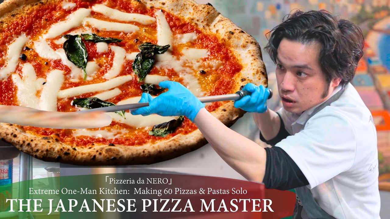 Extreme Solo Kitchen: Japanese Chef Makes 60 Pizzas & Pastas Nonstop