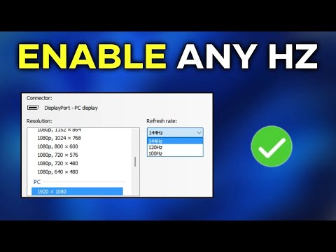 How to Enable 144Hz / 240Hz / ANY Refresh Rate on Your Monitor (NVIDIA Control Panel Tutorial)