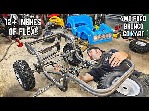 4WD Power Wheels Go Kart Build Pt. 3 | Trailing Arm Rear Suspension