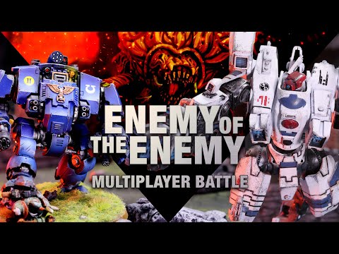T'au vs Ultramarines vs ? in a Three Player Warhammer 40k battle