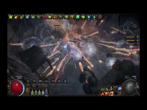 Path of Exile-Deadeye CoC Kinetic Blast Fireball-Simulacrum Wave 29 and Wave 30