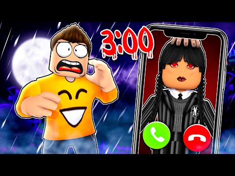 NIGDY NIE DZWOŃ O 3 W NOCY DO WEDNESDAY w ROBLOX!