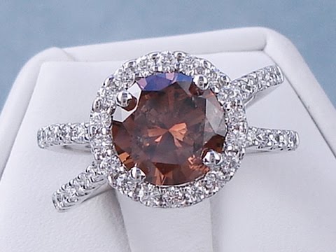2.85 ctw Round Cut Diamond Engagement Ring - BigDiamondsUSA
