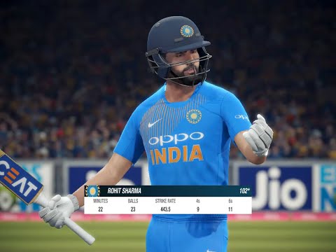 Rohit Sharma Score 100 | Cricket 19 Gameplay | AK Gamer