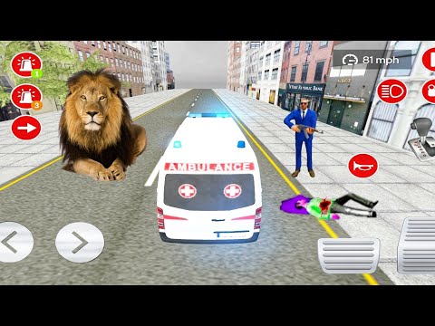 Emergency American Real Ambulance Rescue Driving Game – City Police Ambulance Van Simulator Gameplay