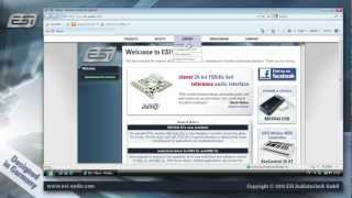 Video thumbnail for ESI Audio I M4U XL / M8U XL - driver installation under Windows by ESI Audiotechnik GmbH