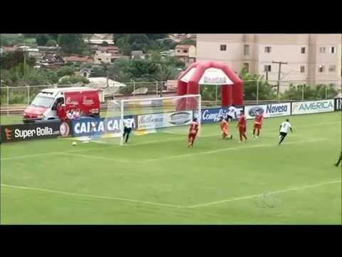 Gols Anapolina 1x1 Caldas Novas - Imagens: Tv Anhanguera (GLOBO)