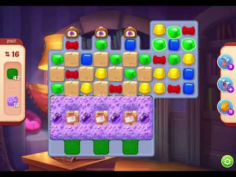 HomeScapes Level 2107 no boosters (16 moves)