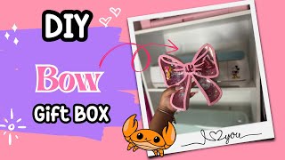 DIY: Bow shape gift box | EASY