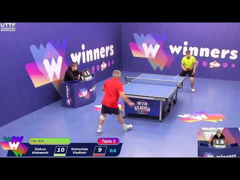 WINners CUP table 2  09.09 Ziakun Aleksandr -  Kolomiets Vladimir 13:00
