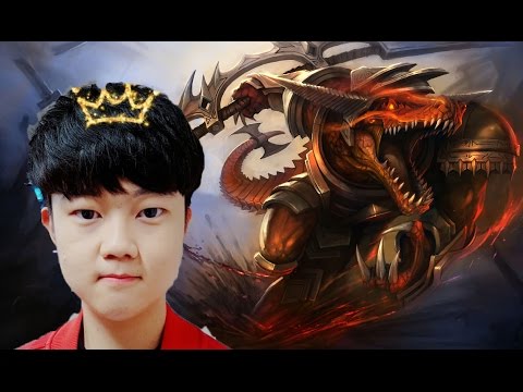 SKT Huni as Renekton vs Kennen top S7 Ranked gameplay