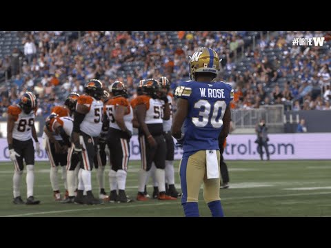 Winnipeg Blue Bombers Winston Rose Mic'd Up vs BC 2019