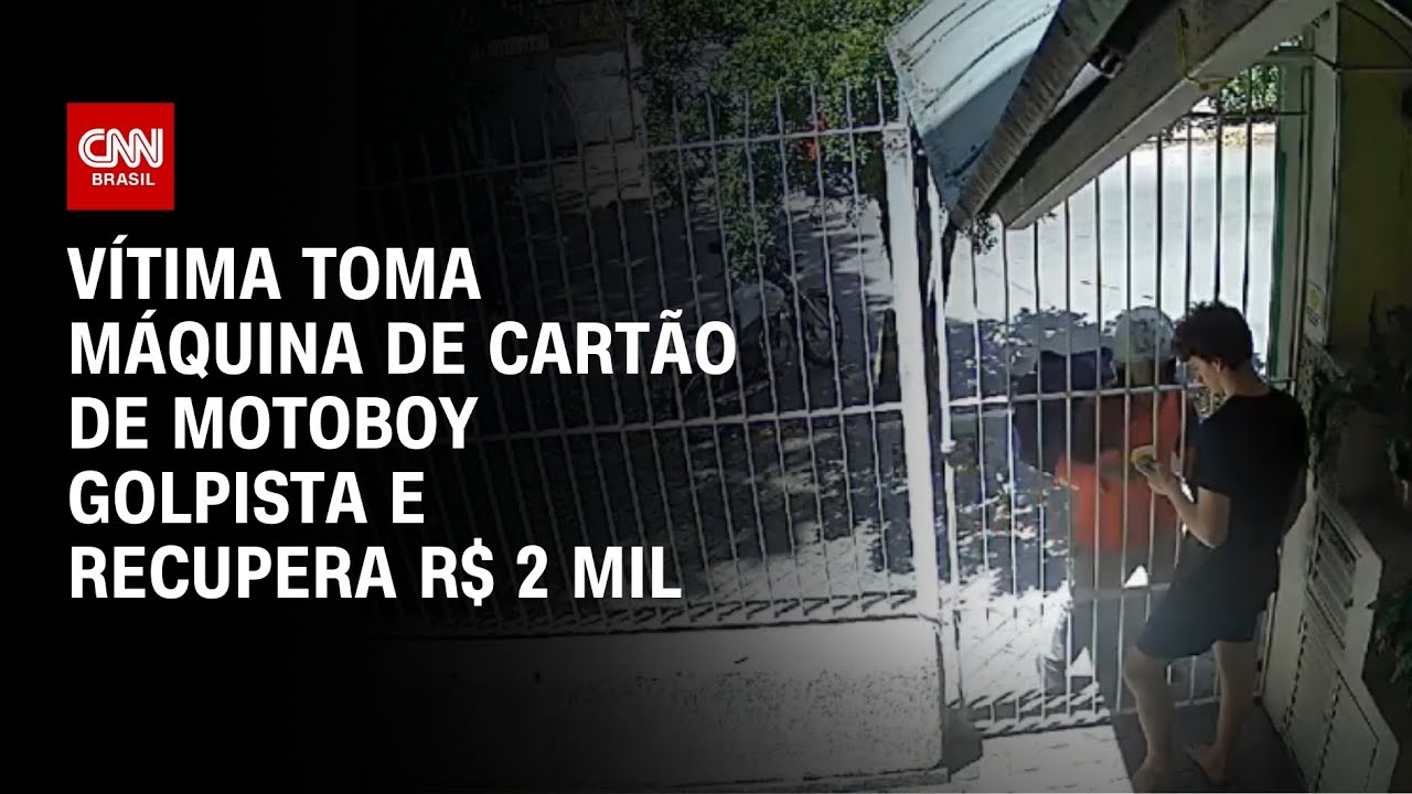 Vítima toma máquina de cartão de motoboy golpista e recupera R$ 2 mil | AGORA CNN