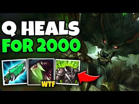 MAX HEAL WARWICK HEALS 2000 HP IN ONE Q?! THIS IS 100% OP - League of Legends