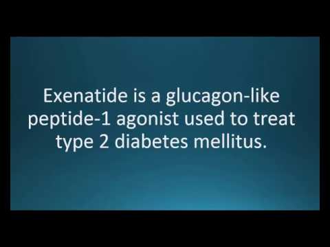 How to pronounce exenatide (Bydureon, Byetta) (Memorizing Pharmacology Video Flashcard)