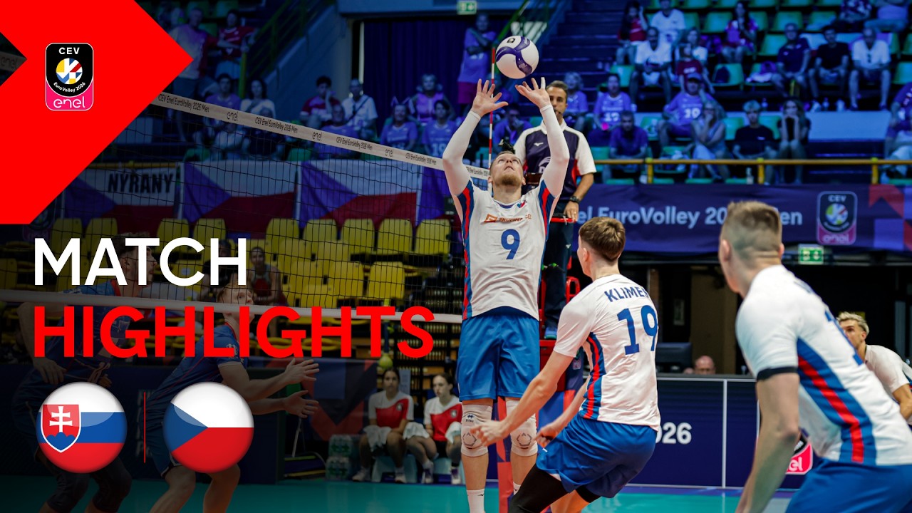 Highlights | Slovakia vs. Czechia | CEV Enel EuroVolley 2026 | Men