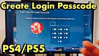 PS4/PS5: How to Create/Delete User Login Passcode/PIN/Password (4 Digits)