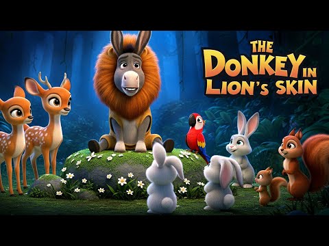 The Donkey in the Lion’s Skin 🐴🦁 | English Moral Stories | Bedtime Stories