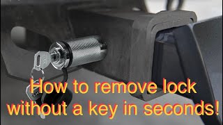 How to break a trailer hitch lock in one second