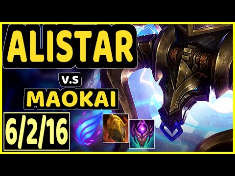 NATALIE (ALISTAR) vs MAOKAI - 6/2/16 KDA BOTTOM SUPPORT GAMEPLAY - KR Ranked MASTER