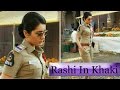 Latest Tollywood Film News Rashi Khanna In Khaki Dress