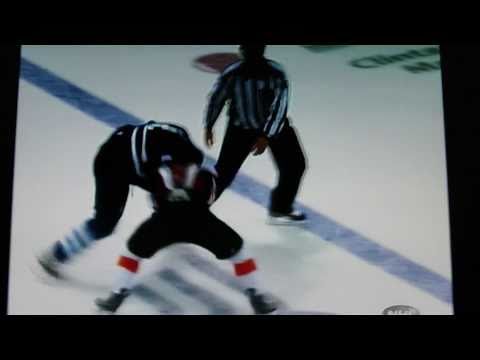 NHL Hockey Fight: Maple Leafs vs. Flyers 9/23/2010 (part 2)