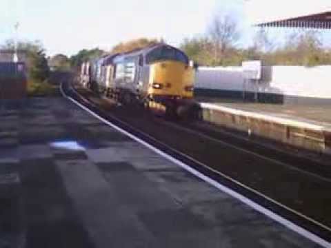 #91: [6K41] DRS Class 37608 and 37612 pass Colwyn Bay (12/11/13)