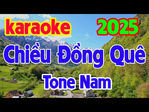 Karaoke Chiều Đồng Quê Tone Nam Ebm Beat Nhạc Sống Dư Nguyễn