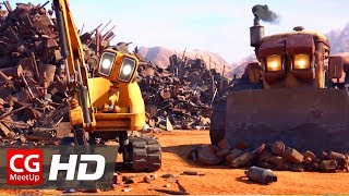 it doesn't have to move slowly. It is fully capable of moving at faster speeds. It goes slow to scare the other robots. A hint that not only is the giant crane robot conscious, it also gets a twisted satisfaction out of its job.（00:05:21 - 00:06:41） - CGI Animated Short Film: "Mechanical" by ESMA | CGMeetup