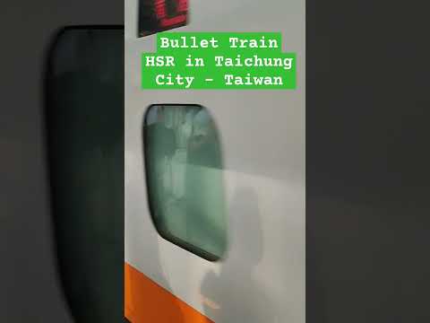 Trem-bala HSR na cidade de Taichung Taiwan Vlog 2023. #taiwan2023 #highspeedtrain #hsr #taichung