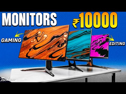 Top 5 Best Monitor Under 10000💥Gaming, Editing, Productivity💥Best Monitors Under 10000 In India 2025