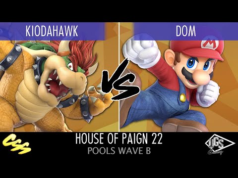 [House of Paign 22] Wave B Pools: Kiodahawk (Bowser) vs. Dom (Mario)