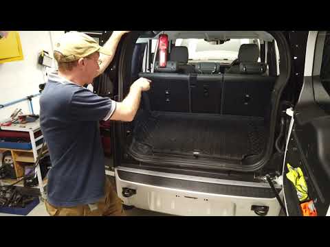 New Defender rear boot /trunk mat and the dark hole of Calcutta